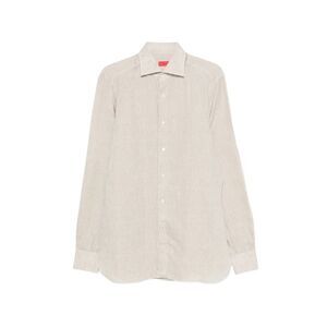 Isaia Neutrals Shirts Men